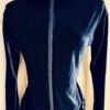 GK WARM UP JACKET LADIES X-SMALL SAPPHIRE VELVET ZIP FRONT GYM DANCE SKATE XS - Image 2