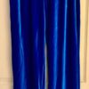GK BLUE VELVET ADULT X-SMALL GYMNASTICS SKATE WARM-UP CASUAL LOUNGE PANTS SZ XS