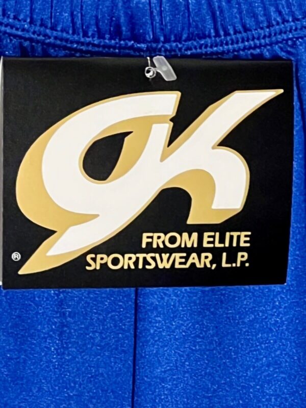 GK COMPETITION SHORTS ADULT SMALL ROYAL N/S GYMNASTICS RUNNING FITNESS AS NWT! - Image 2