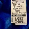 GK BLUE VELVET ADULT X-SMALL GYMNASTICS SKATE WARM-UP CASUAL LOUNGE PANTS SZ XS - Image 4