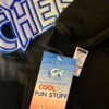 GK "CHEER" GIRLS SMALL BLACK SWEATSHIRT HOODIE BLUE SILVER METALLIC LOGO SZ S - Image 5