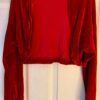 GK ICE SKATE DANCE LADIES LARGE RICH RED VELVET LGSLV SHRUG JACKET SZ L NWT! - Image 6