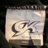 GK  BLACK VELVET LADIES SMALL BLACK FOIL TRIM SKATE DANCE CASUAL CROP TOP Sz S - Image 6