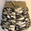 CAMOUFLAGE COTTON ADULT LARGE "GYMNASTS" JEWELED PRINT SHORTS TIE Sz AL NWT!