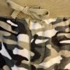 CAMOUFLAGE COTTON ADULT LARGE "GYMNASTS" JEWELED PRINT SHORTS TIE Sz AL NWT! - Image 2