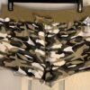 CAMOUFLAGE COTTON ADULT LARGE "GYMNASTS" JEWELED PRINT SHORTS TIE Sz AL NWT! - Image 4