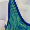 SHAWN JOHNSON SAFARI HOLOGRAM GK ADULT X-SMALL BLUE GYMNAST TANK LEOTARD Sz  AXS - Image 2