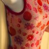 CARLY PATTERSON GK ADULT X-SMALL PINK FLORAL FOIL PRINT GYMNAST TANK LEOTARD AXS - Image 3