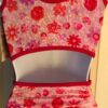 CARLY PATTERSON GK ADULT X-SMALL PINK FLORAL FOIL PRINT GYMNAST TANK LEOTARD AXS - Image 7