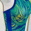 SHAWN JOHNSON SAFARI HOLOGRAM GK ADULT X-SMALL BLUE GYMNAST TANK LEOTARD Sz  AXS - Image 3