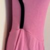 GK PINK MATTE CREPE ADULT X-SMALL FOIL SLVLS BLACK VELVT FIGURE SKATE DRESS AXS - Image 2
