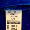 GK ELITE LgS LADIES SMALL ROYAL GLITTER VELVET SILVER GYMNASTIC DANCE LEOTARD AS - Image 6