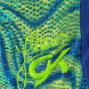 SHAWN JOHNSON SAFARI HOLOGRAM GK ADULT X-SMALL BLUE GYMNAST TANK LEOTARD Sz  AXS - Image 6