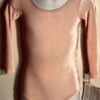 GK  LgSLV BALLET PINK CHILD SMALL BASIC VELVET DANCE GYMNASTICS LEOTARD CS NWT!