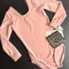 GK  LgSLV BALLET PINK CHILD SMALL BASIC VELVET DANCE GYMNASTICS LEOTARD CS NWT! - Image 3