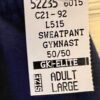 GK NAVY SWEATPANTS ADULT LARGE WHITE 'GYMNAST' GRAPHIC COTTON BLEND SZ L NWT! - Image 6