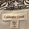 COLDWATER CREEK LADIES LARGE 3/4 SLV TRIBAL BOHO FLORAL PRINT STRETCH TOP SZ L - Image 7