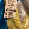 GK LgSLV LADIES SMALL TURQUOISE FOIL YELLOW STAR JA GYMNAST DANCE LEOTARD Sz AS - Image 6