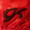 GK LEOTARD CHILD MEDIUM RED BLACK MYSTIQUE JA GYMNASTICS DANCE TANK CM NWT! - Image 4