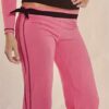 GK â€œSKATEâ€ GRAPHIC ADULT MED PINK/BLACK COTTON LGSLV TEE & PANT STREETWEAR SET M