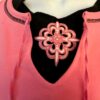 GK â€œSKATEâ€ GRAPHIC ADULT MED PINK/BLACK COTTON LGSLV TEE & PANT STREETWEAR SET M - Image 3