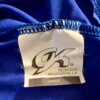 GK ICE SKATE LADIES LARGE LgSLV NYLON/SPANDEX BLUE/BLACK CROP DANCE TOP  SZ L - Image 7