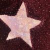 GK Elite LgSLV PLUM GLITTER VELVET ADULT SMALL PINK FOIL STARS Sz AS NWT - Image 2