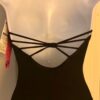 GK DANCE JAZZ LADIES SMALL BLACK SYLKTECH HALTER GYMNASTICS CHEER LEOTARD Sz AS - Image 6