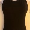 GK DANCE JAZZ LADIES MEDIUM BLACK SYLKTECH HALTER GYMNASTS CHEER LEOTARD Sz AM