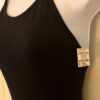 GK DANCE JAZZ LADIES MEDIUM BLACK SYLKTECH HALTER GYMNASTS CHEER LEOTARD Sz AM - Image 3