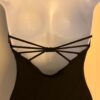 GK DANCE JAZZ LADIES MEDIUM BLACK SYLKTECH HALTER GYMNASTS CHEER LEOTARD Sz AM - Image 7