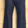GK DANCE JAZZ PANTS CHILD LARGE BLUE TWILIGHT FOIL VELVET WAIST HIP HUGGER Sz CL
