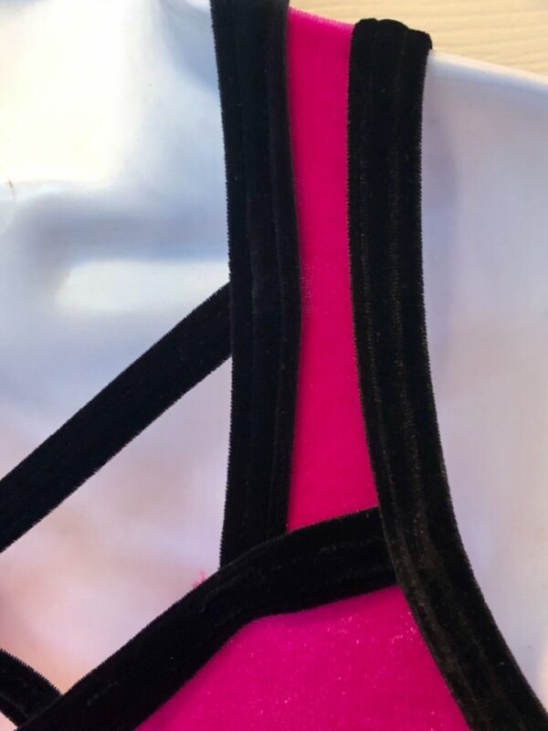 GK BERRY VELVET ADULT SMALL BLACK VELVET JA GYMNASTICS TANK DANCE LEOTARD Sz AS - Image 8