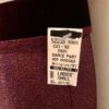 GK DANCE JAZZ LADIES SMALL WINE TWILIGHT FOIL WINE VELVET WAISTBAND PANTS Sz AS - Image 4