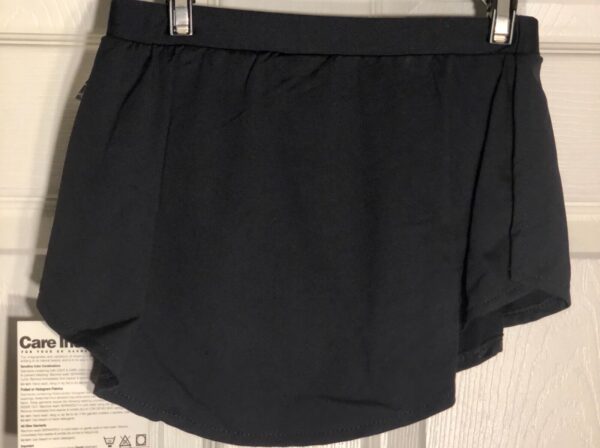 GK ELITE ICE SKATE ADULT SMALL BLACK MICROFIBER FLAT PULL-ON SKIRT Sz AS NWT! - Image 8