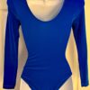GK LGSLV ADULT SMALL SOLID OCEAN VELVET W/ LINER GYMNASTICS DANCE LEOTARD SZ S - Image 4