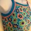 GK JAZZ DANCE CHEER ADULT SMALL NYLON/SPANDEX FLORAL PRINT TANK CROP TOP Sz AS - Image 3