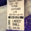 GK LONG SLEEVE LADIES SMALL CONCORD VELVET MATRIX SILVER  DANCE LEOTARD AS - Image 6