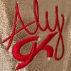 ALY RAISMAN GK TANK ADULT SMALL PLATINUM FOIL BRIGHT SEQUINZ GYMNASTS LEOTARD AS - Image 4