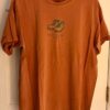 LIFE IS GOOD Men's Large HIKING Theme Graphics Faded Orange Short Sleeve T Shirt