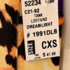 DREAMLIGHT BY GK CHILD X-SMALL  ANIMAL PRINT FOIL GYMNAST DANCE TANK LEOTARD XS - Image 8