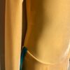 GK YELLOW VELVET CHILD LARGE JADE TRIM JEWEL NECK V-BACK FIGURE SKATE DRESS CL - Image 4