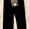 GK ELITE DANCE CHILD LARGE BLACK SMOOTH VELVET CUFFED CAPRI PANTS JAZZ Sz CL NWT
