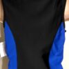 GK ELITE FIGURE SKATE MENS LARGE NYLON SPANDEX WARMUP VEST BLACK ROYAL SZ L NWT - Image 2