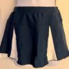GK CHEER ADULT SMALL LOW RISE NAVY NYLON/SPANDEX WHITE PLEATS SKIRT SZ S NWT!