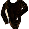 GK LGSLV ADULT SMALL SOLID BROWN ESPRESSO VELVET GYMNASTICS DANCE LEOTARD SZ S - Image 5