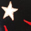 GK LgSLV BLUE VELVET ADULT SMALL RED VELVET RIBBON FOIL STARS GYMNAST LEOTARD AS - Image 2