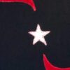 GK LgSLV BLUE VELVET ADULT SMALL RED VELVET RIBBON FOIL STARS GYMNAST LEOTARD AS - Image 5