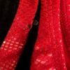 GK ASYM RED SLITHER CHILD MEDIUM BLACK VELVET JA GYMNASTS DANCE TANK LEOTARD CM - Image 2