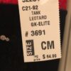 GK ASYM RED SLITHER CHILD MEDIUM BLACK VELVET JA GYMNASTS DANCE TANK LEOTARD CM - Image 8